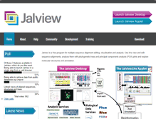 Tablet Screenshot of jalview.org